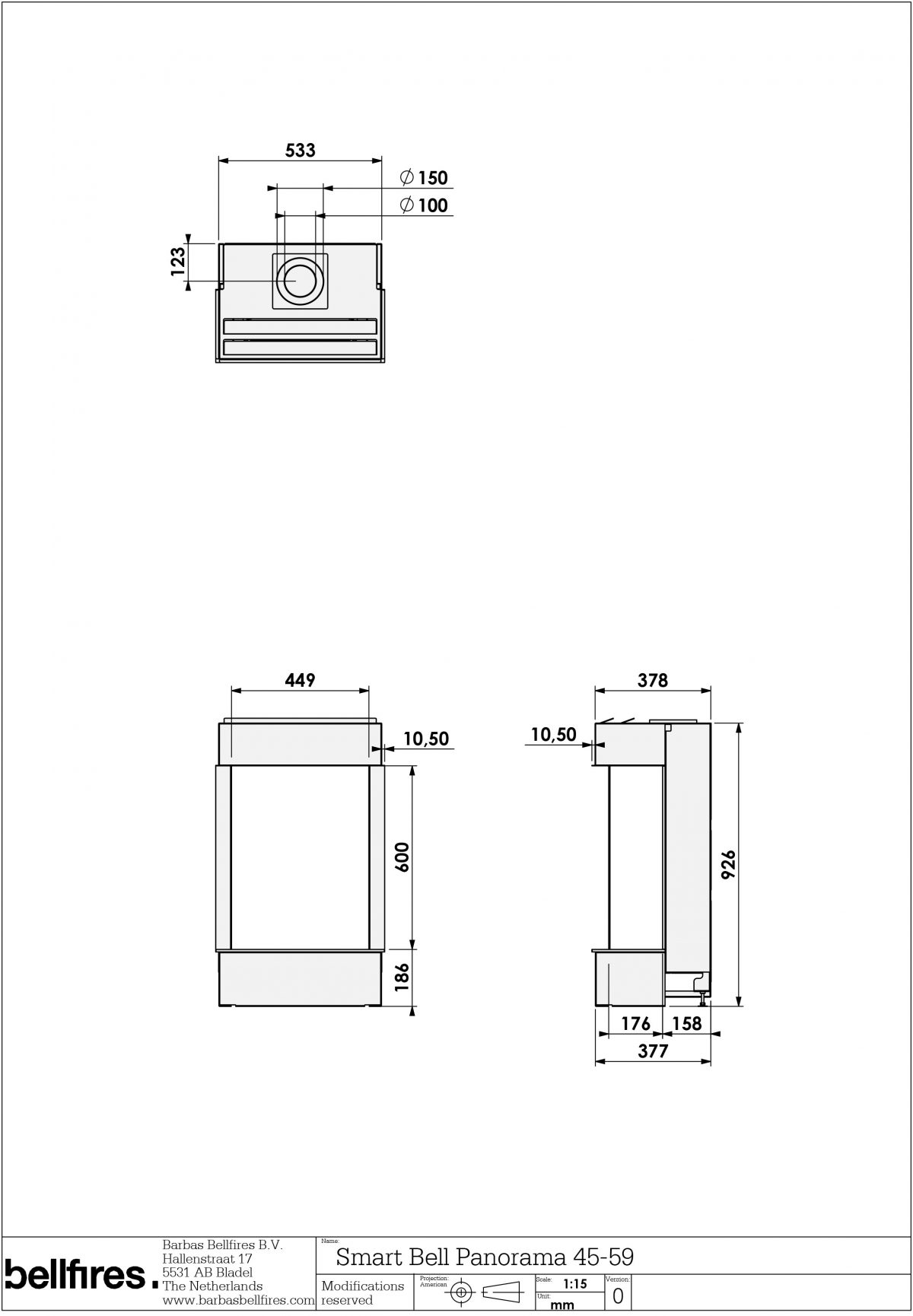 Smart Bell Panorama Fireplaces