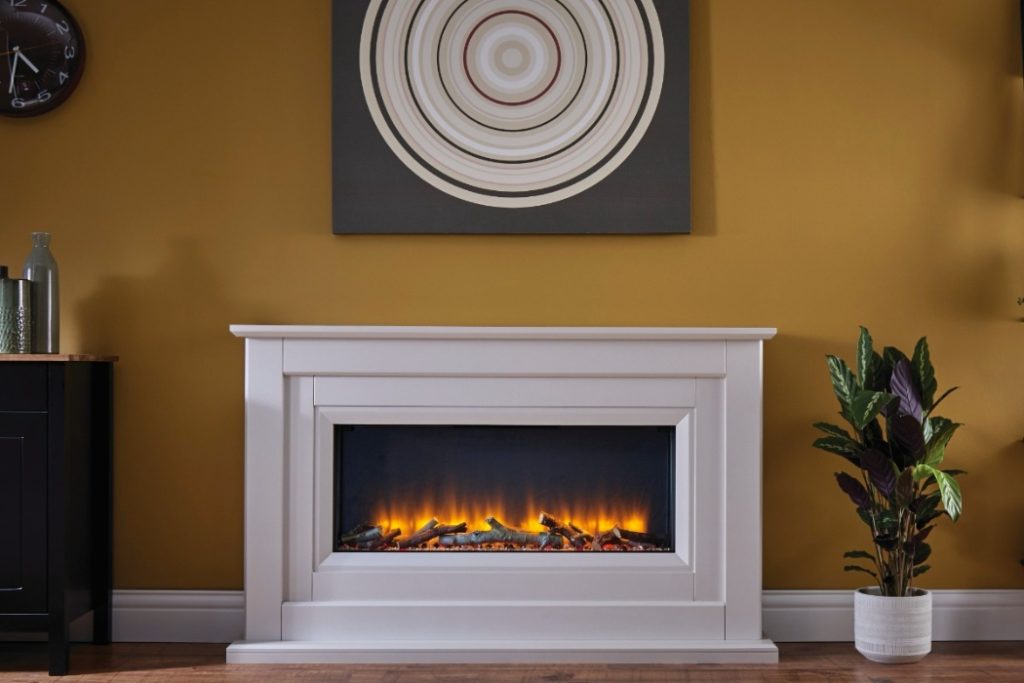 Katell Delfina 57-inch Electric Fireplace Suite - Fireplaces